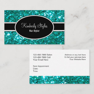 Cartões de visitas Sparkling do cabeleireiro