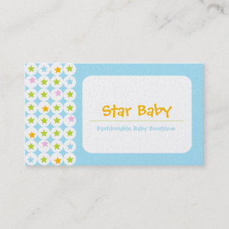 Cartões de visitas Star Baby