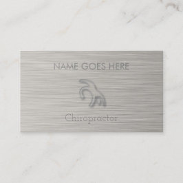 Cartões de visitas "Steel" Chiropractor