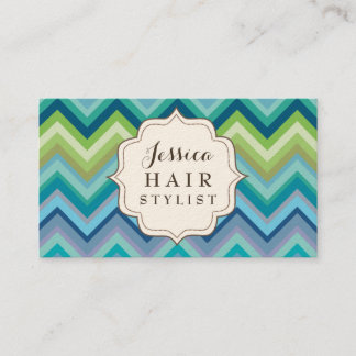 Cartões de visitas Stylist de Cabelo Padrão de Che