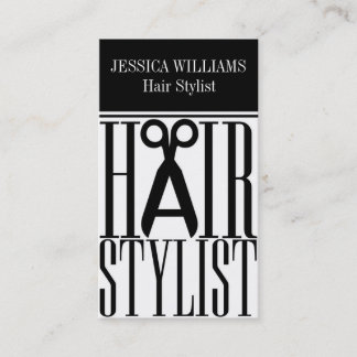Cartões de visitas Stylist para o cabelo