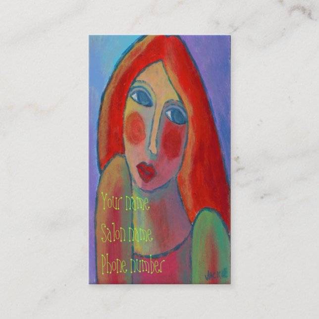 Cartões de visitas Stylist para o cabelo (Frente)