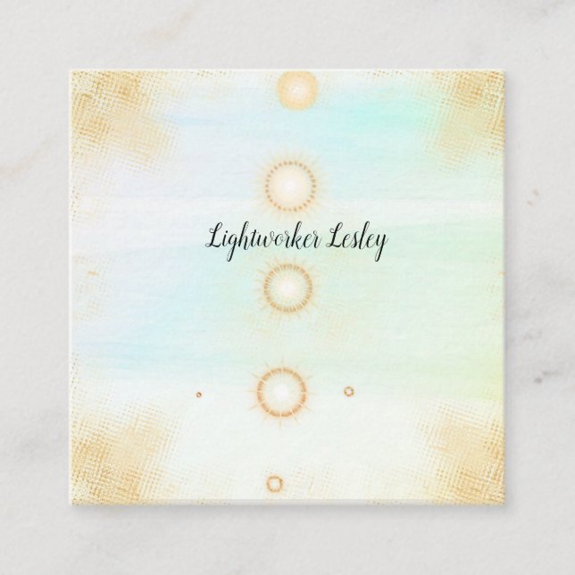 cartões de visitas Sun Reiki Healer (Frente)