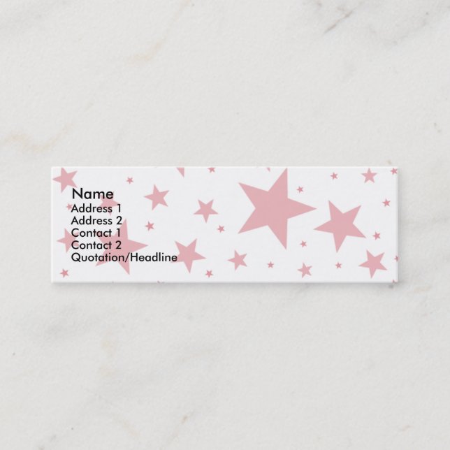 Cartões de visitas super da estrela (Frente)