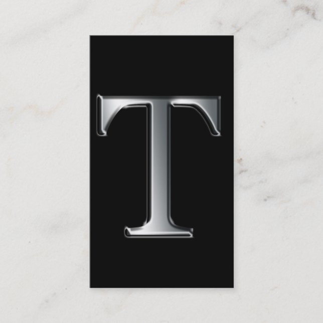 Cartões de visitas T monogramas (Frente)