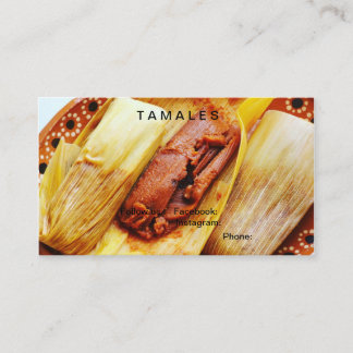 Cartões de visitas Tamales