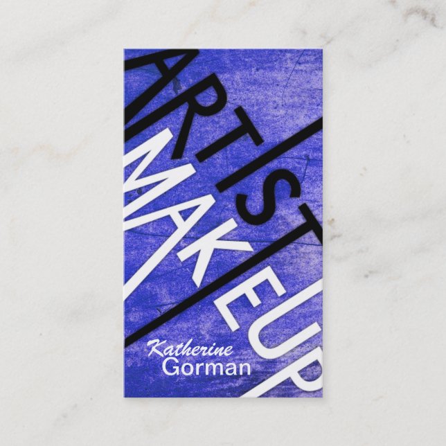 Cartões de visitas Textured corajosos do (Frente)