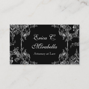 Cartões de visitas - Toile Damask Swirl Barroco Fl