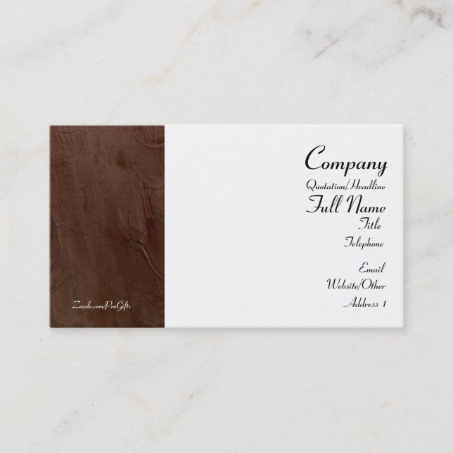 Cartões de visitas Tuscan Burgundy (Frente)