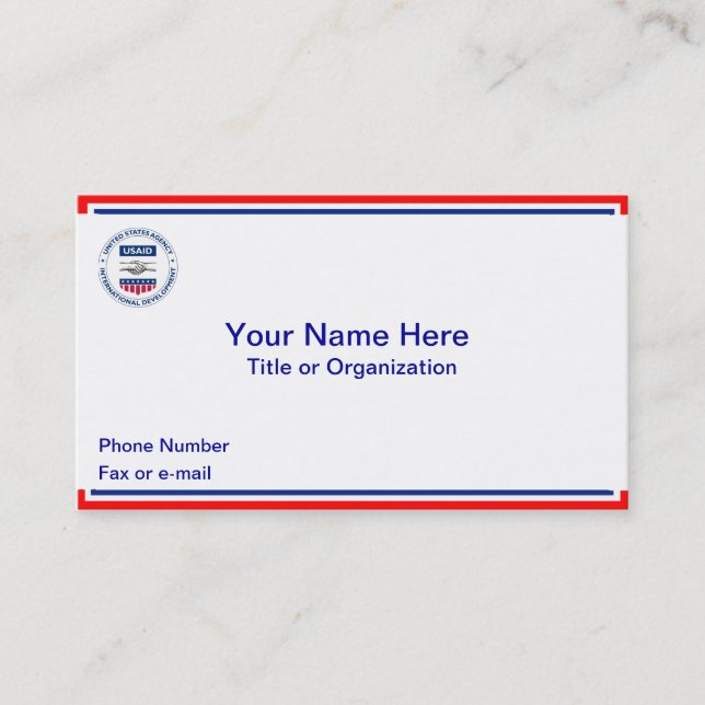 CARTÕES DE VISITAS USAID (Frente)