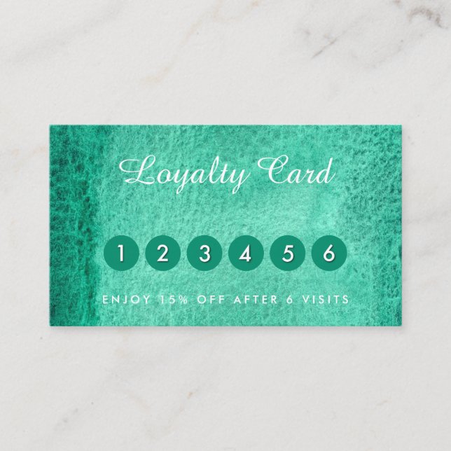 Cartões de visitas verdes do mar de aquarelas (Frente)