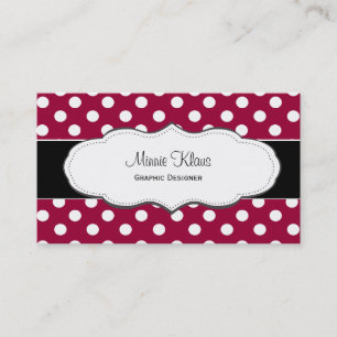 Cartões de visitas vermelhos e brancos das