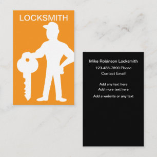 Cartões de visitas Verticais Modernos do Locksmith