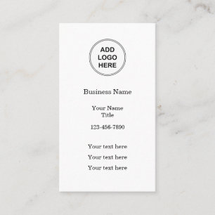 Cartões de visitas verticais para Modelo de logot