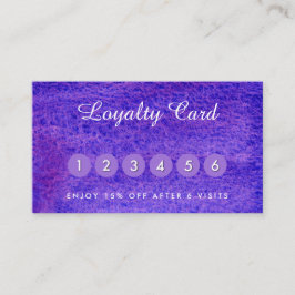 Cartões de visitas violeta de aquarela