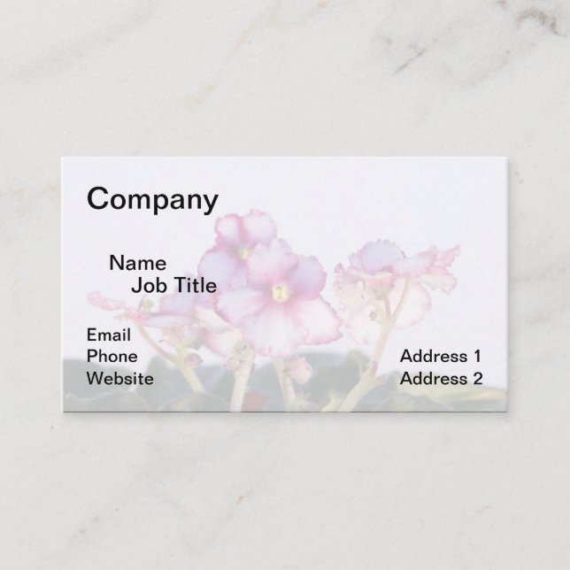 Cartões de visitas violetas, 3,5" x 2,0" (Frente)