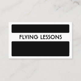 Cartões de visitas voadores brancos pretos