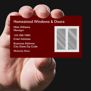Cartões de visitas Windows E Portas