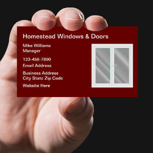 Cartões de visitas Windows E Portas