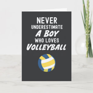 Cartões de Volei Para Meninos Para Crianças Esport