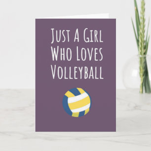 Cartões de Volei Rosa Fofo Equipe de Esportes Atle