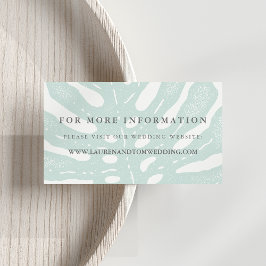 Cartões de Website de Casamento de Trópicos Vintag