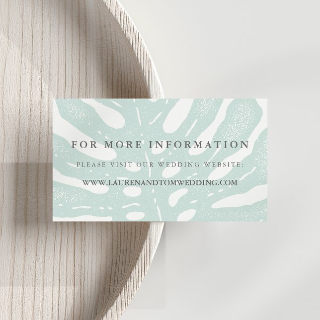 Cartões de Website de Casamento de Trópicos Vintag (Criador carregado)