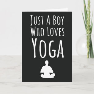 Cartões de Yoga Fofos para Crianças Meninos Iogue
