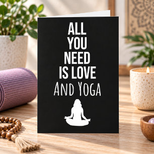 Cartões de Yoga para Mulher Yogi para Ela