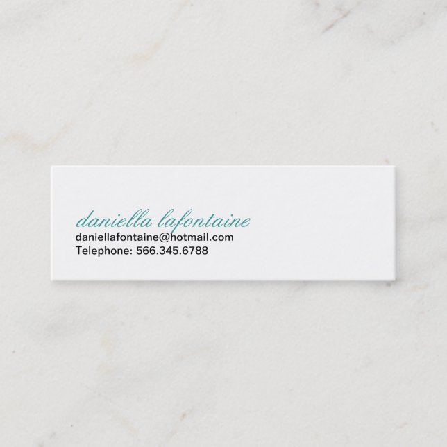 Cartões deChamada de Paisley (Frente)