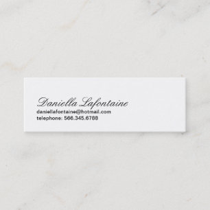 Cartões deChamada elegantes