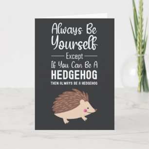 Cartões deouriço Fofo Humor de Animal Engraçado Ca