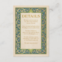 Cartões Detalhes de Casamento | Jardim iluminado