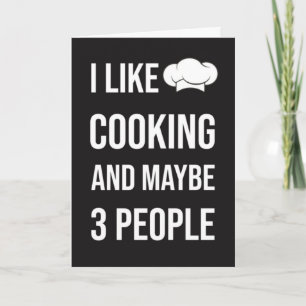 Cartões Divertidos de Culinária Humor Chef Foodie