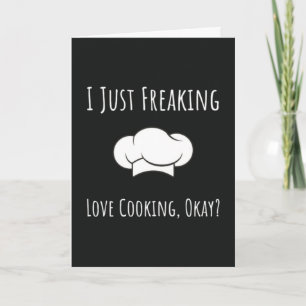 Cartões Divertidos de Culinária Humor Chef Gourmet