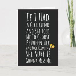 Cartões Divertidos de Escalada em Rocha para Ele H