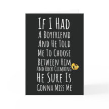 Cartões Divertidos de Escalada em Rocha para Festa