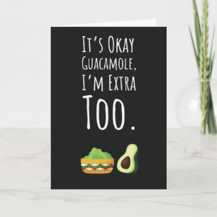 Cartões Divertidos de Guacamole Engraçados Humor d