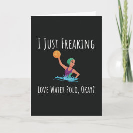 Cartões Divertidos de Pólo Aquático Para Ela Jogad