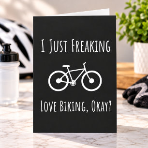 Cartões Divertidos para Amantes de Ciclismo Ciclis