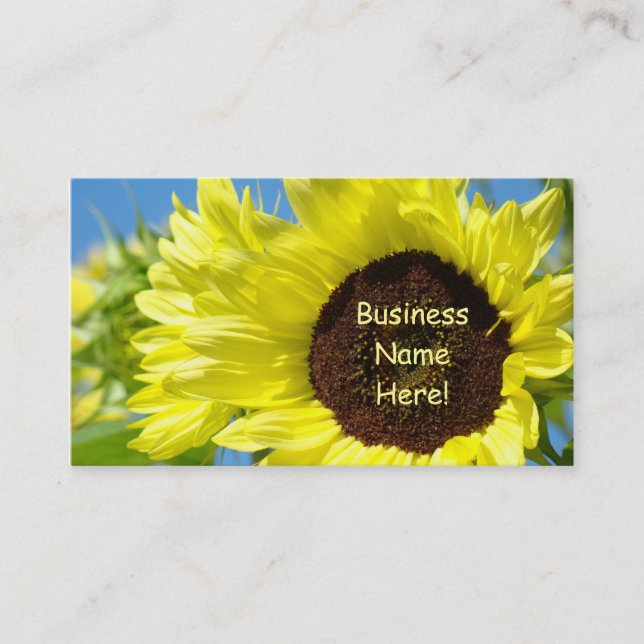 Cartões do azul do amarelo dos cartões de visitas (Frente)