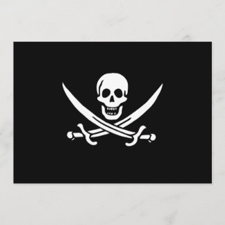 Cartões do convite de Jack Rackham