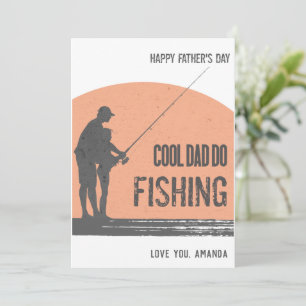 Cartões do Dia dos Pais de Pesca Cartão de Pescado