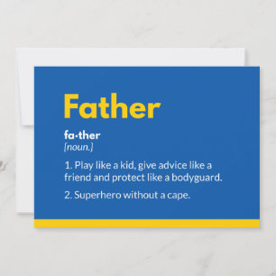 Cartões do dia dos pais super-herói Superdad