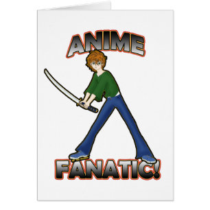 Cartões do fanático do Anime