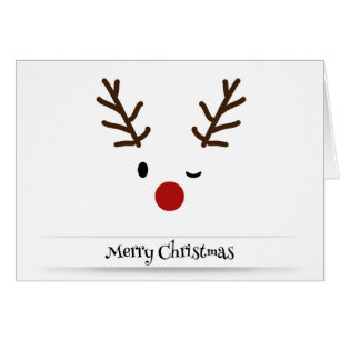 Cartões do Feliz Natal de Rudolph