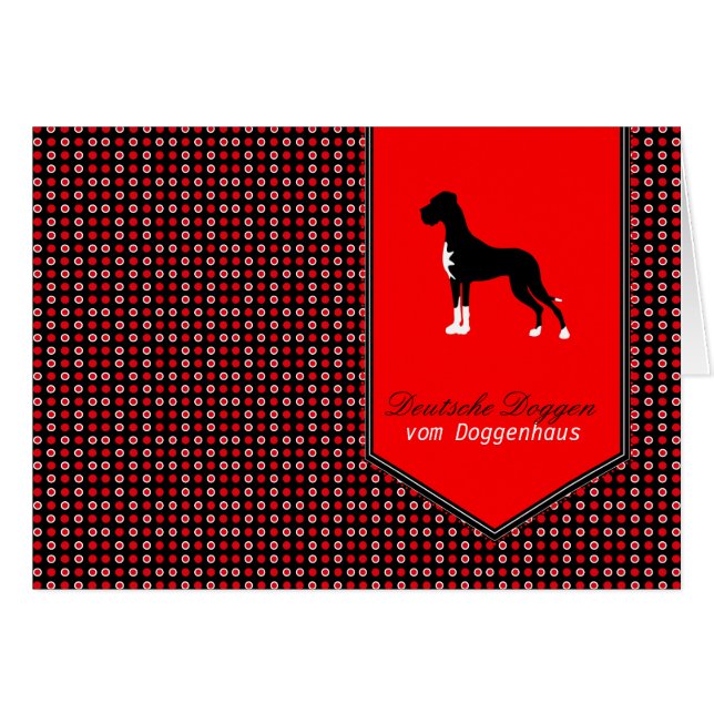 Cartões do Grande Dinamarquês (Frente Horizontal)
