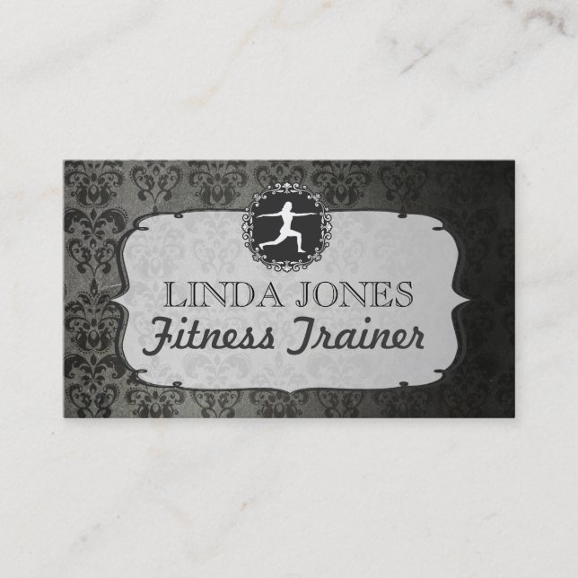 Cartões do instrutor da malhação da ioga do Gym do (Frente)