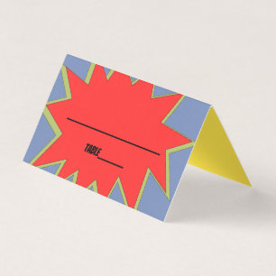 Cartões do lugar do super-herói