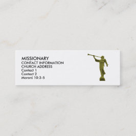 CARTÕES do MISSIONÁRIO de MORONI LDS do anjo